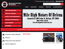 Tablet Screenshot of milehighmotorsofhelena.com